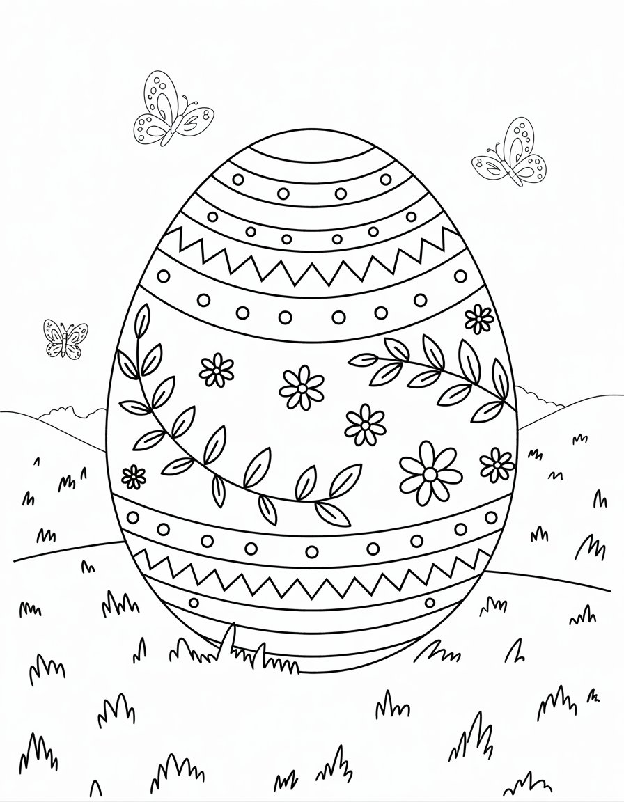Zigzag Pattern Egg